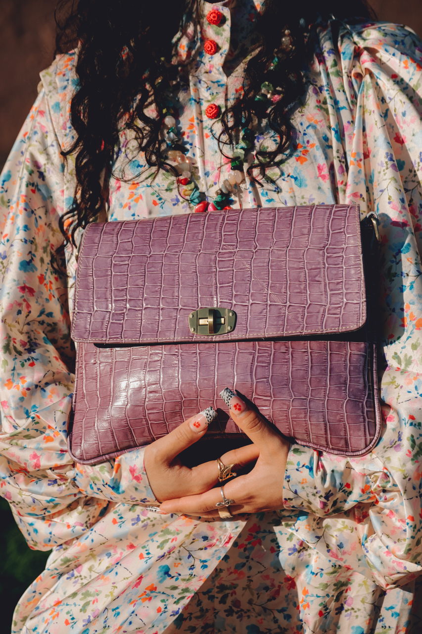 Pochette Rita Lilas