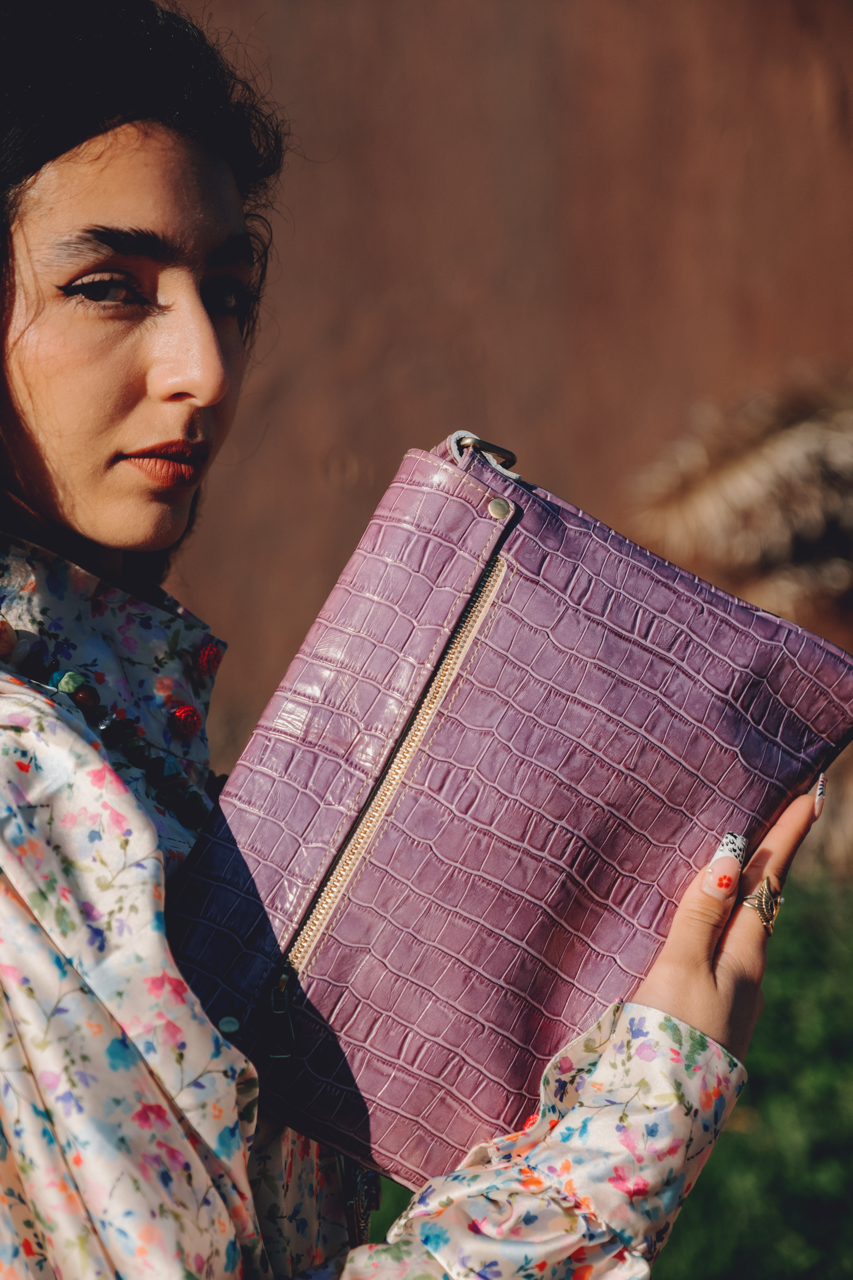 Pochette Rita Lilas