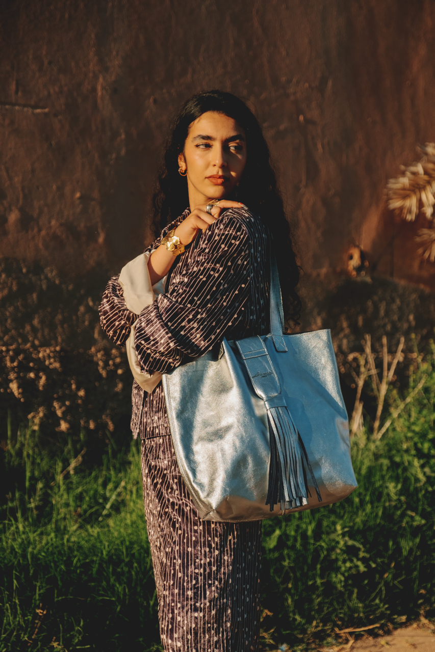 Tote Bag Argenté