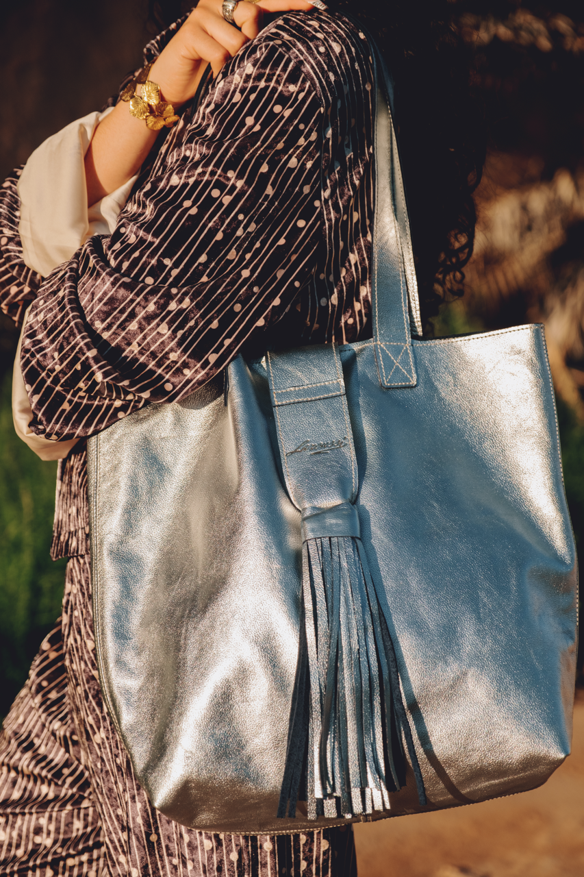 Tote Bag Argenté