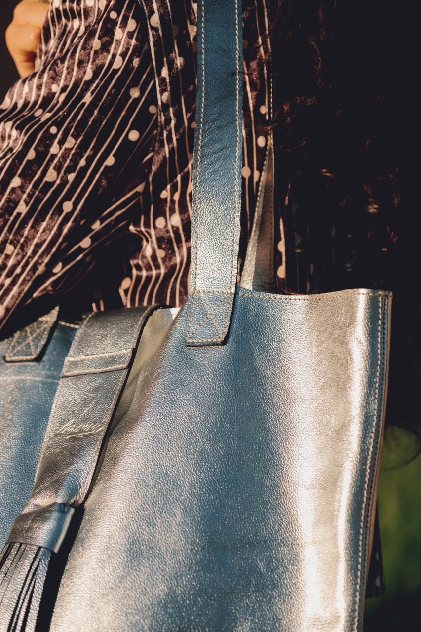Tote Bag Argenté